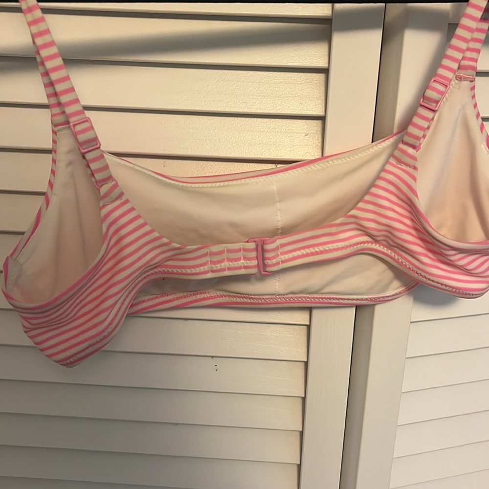 Aerie bikini top pink and white stripes - Picture 3 of 3